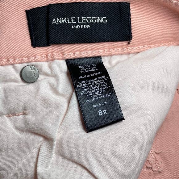 Express Size 8 - Light Pink Ankle Jeggings with Zippers - Picture 11 of 12